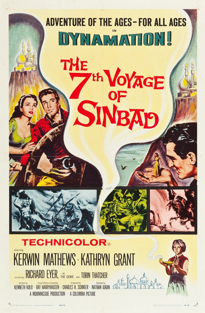 『シンドバッド七回目の冒険』(1958) のポスター