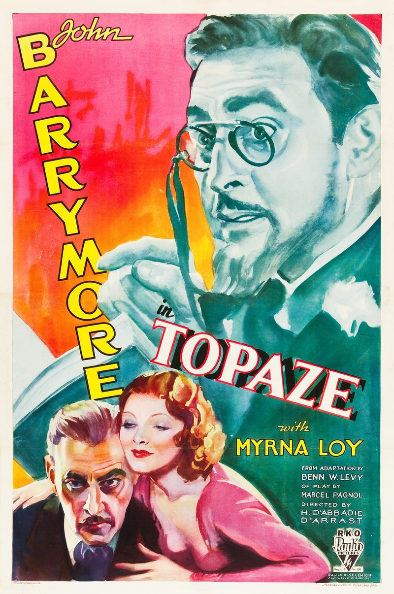 『トパーズ』(1933) のポスター