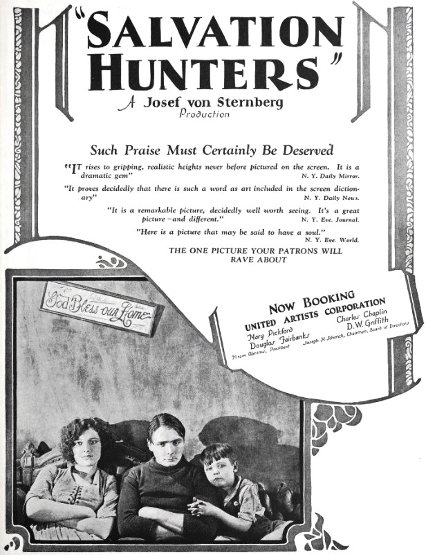 《The Salvation Hunters》(1925) 海报